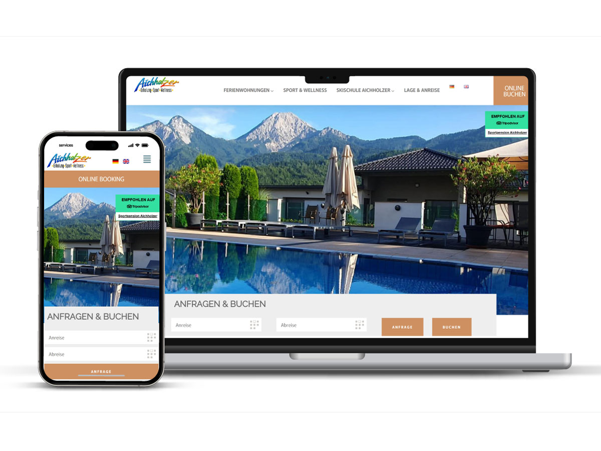 webdesign für appartemtvermieteung und buchungsintegration von easybooking