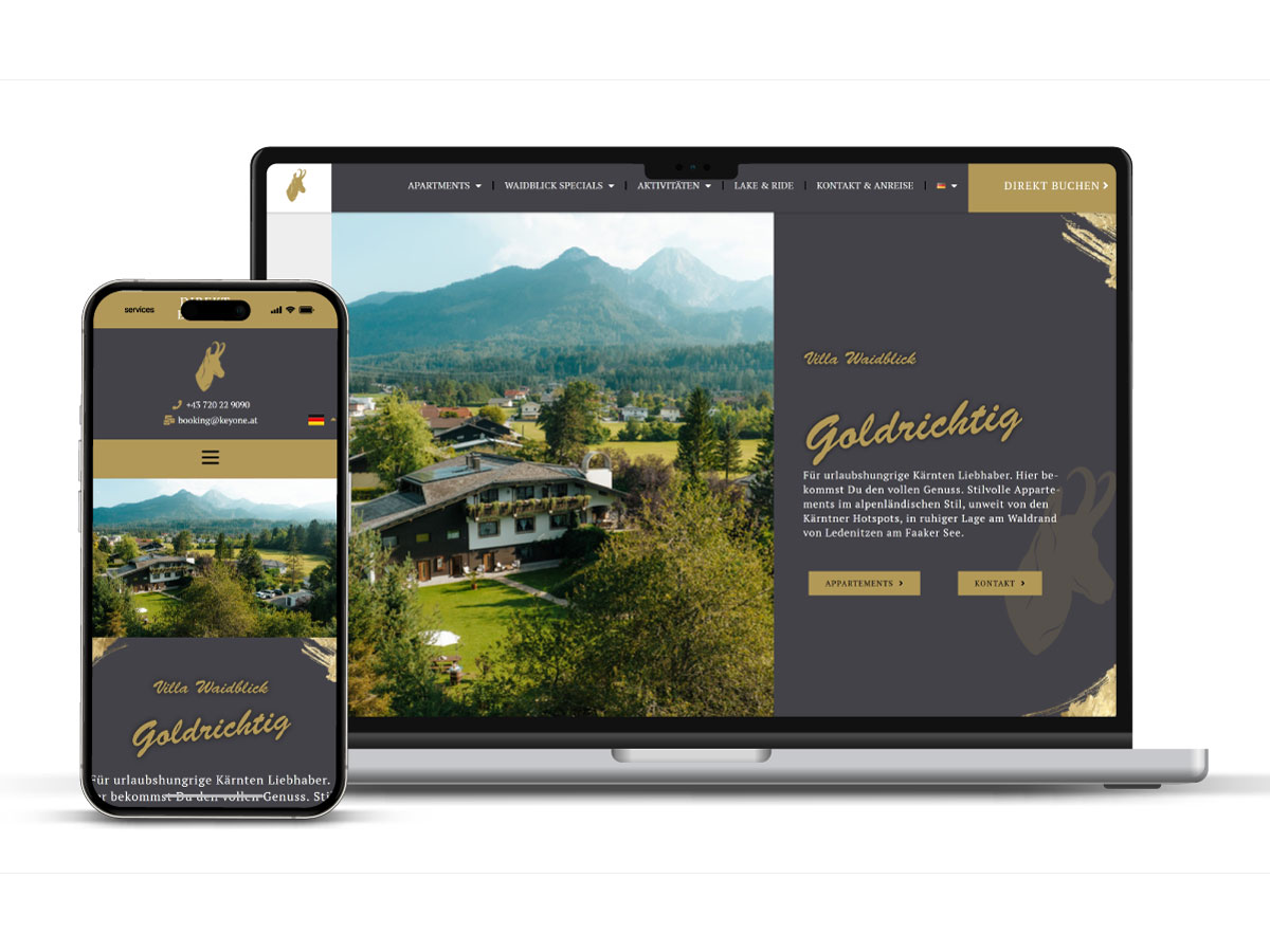 webdesign für appartmentvermietung
